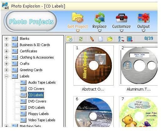 Create and Print Your Own CD Labels and Covers Using Photo Explosion