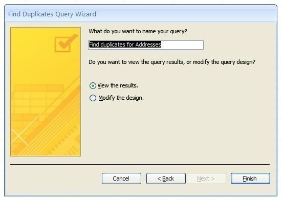 Figure 5 - Name Your Access 2007 Query