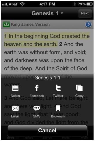 Bible iPhone App