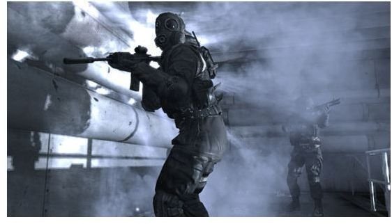 Modern Warfare 2 Player with Assault Rifle