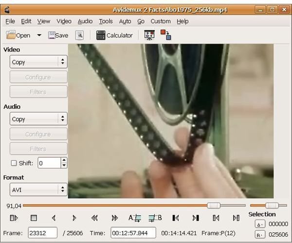 avidemux windows movie maker