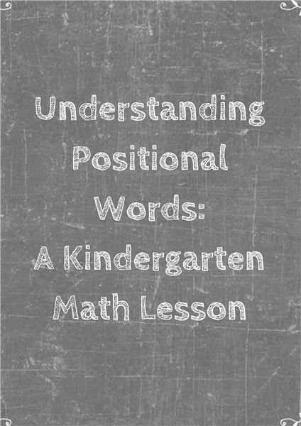 Teaching Early Math Concepts: Positional Words Lesson Plan