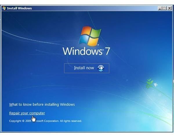 windows 7 repair your computer
