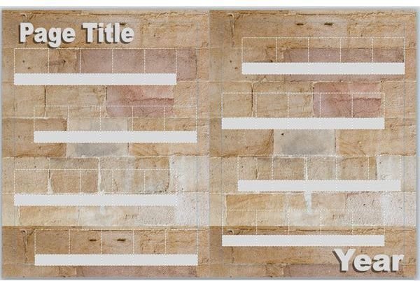 Brick Wall Yearbook Template