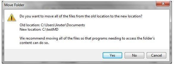 Documents Warn Message