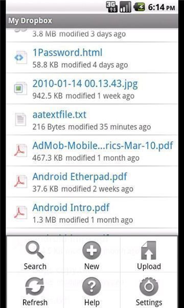 dropbox for android