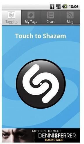 Shazam - Top Ten HTC Wildfire Apps