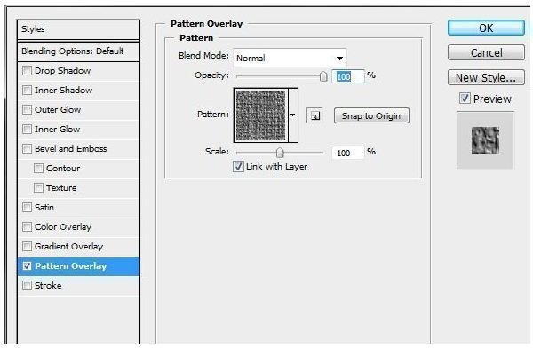 Pattern Overlay Menu