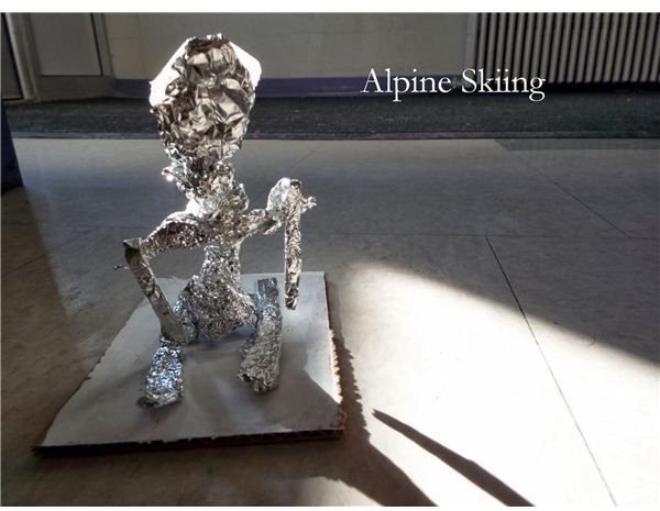 Aluminum Foil Sculptures of Athletes: 4th Grade Art Lesson Inspired by the Winter Olympics