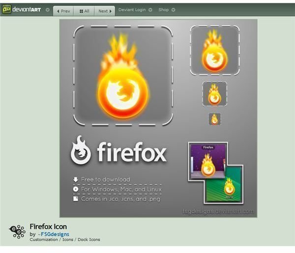 install mozilla firefox desktop shortcut icon