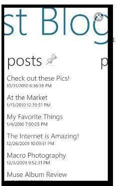 Windows Phone 7 WordPress app