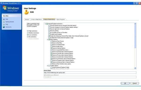 Utilise the power of Microsoft SteadyState 2.5