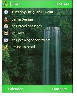 Waterfall Mobile Theme