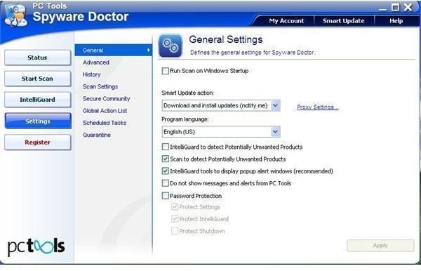 Learn How to Setup Spyware Doctor 2011 Scans