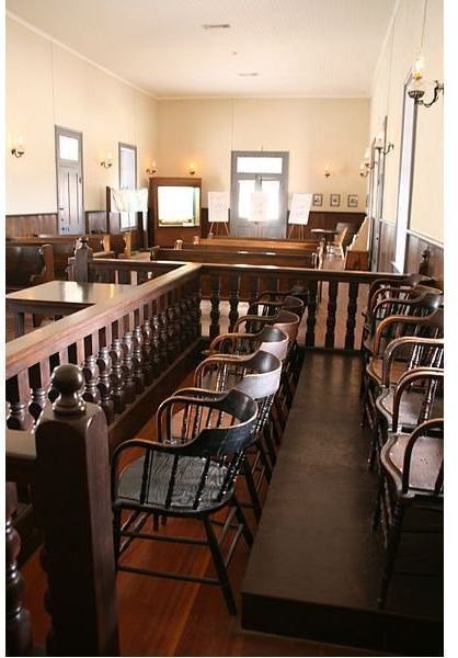 Courtroom,old Pinal courthouse