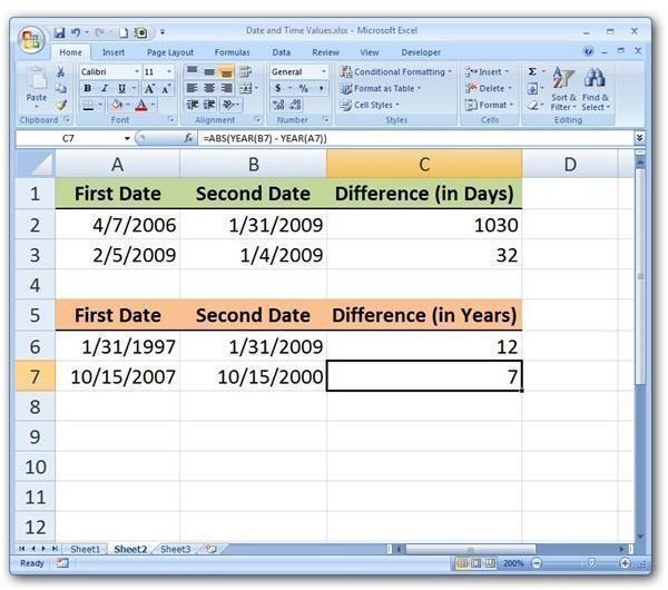 calculate date subtract