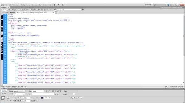 Adobe Photoshop CS5 code screen