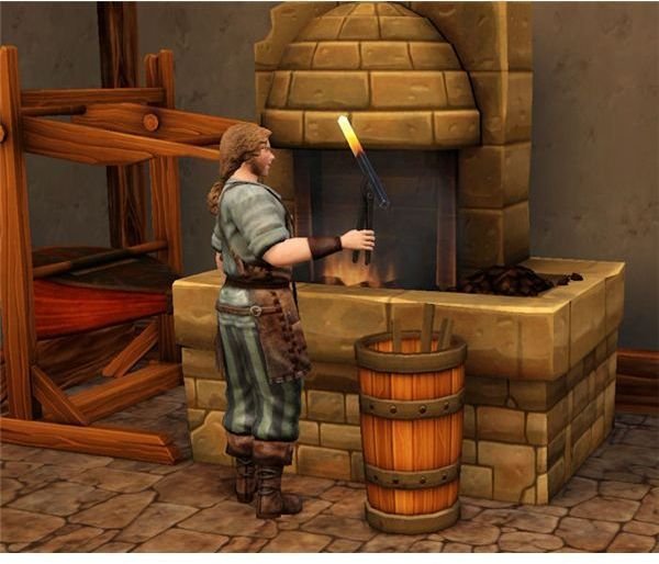 The Sims Medieval forging 2