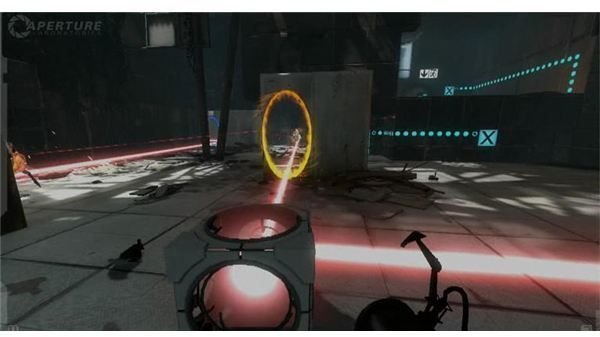 Redirection Cubes, a new feature in the Portal 2 video game