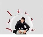 Businessman in a bubble