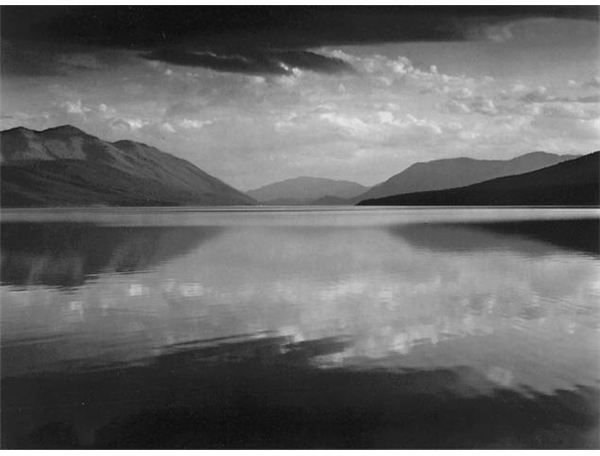  Evening McDonald Lake Glacier National Park by Ansel Adams