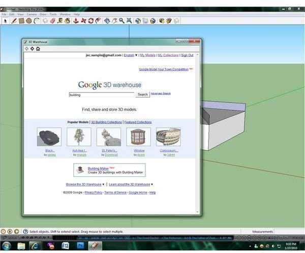 sketchup free 3d warehouse download program files