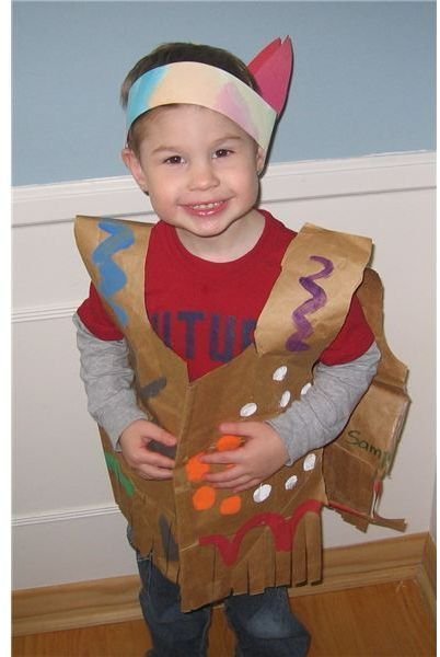 paper bag indian vest