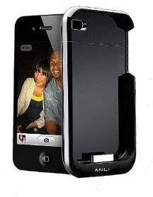 MiLi Power Spring 4 HI-C23 External Battery Case 1600 mAh Capacity for iPhone 4