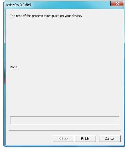 redsnOw jailbreak process complete