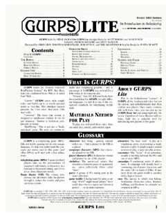 GURPS PDFs such as Gurps Lite can be downloaded free
