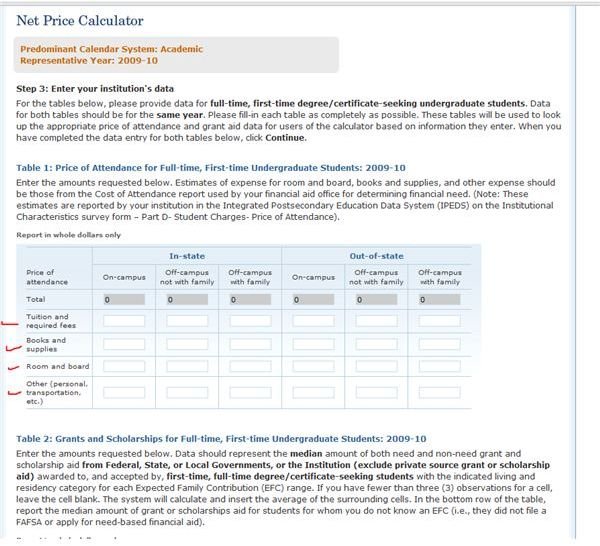 College Net Price Calculators Decide If You Can Afford College