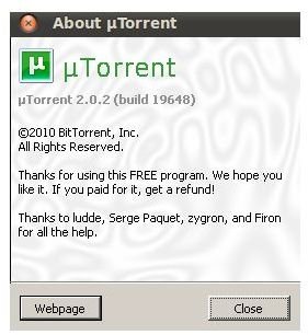 utorrent on Linux