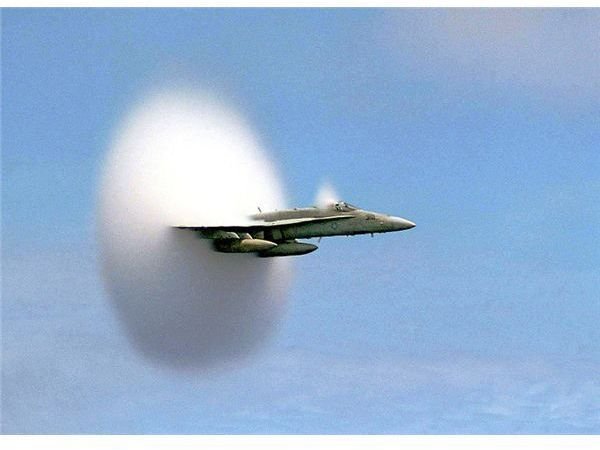 FA-18 Hornet Breaking Sound Barrier (July 7 1999)