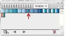Adobe Illustrators CS3 Buttons - water blue and yellow buttons - water gradient