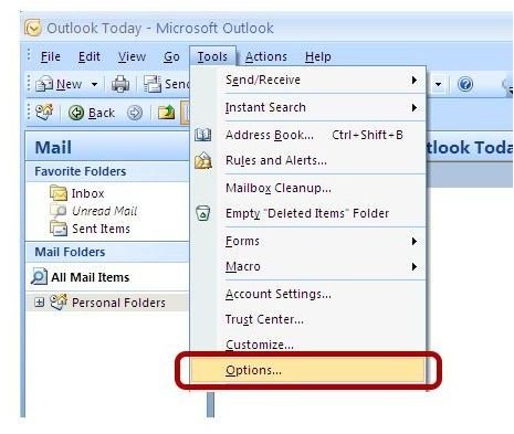 Outlook 2007 Junk Email