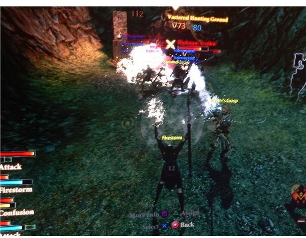 A guide to the Mage class in Dragon Age 2: Merril uses Firestorm.