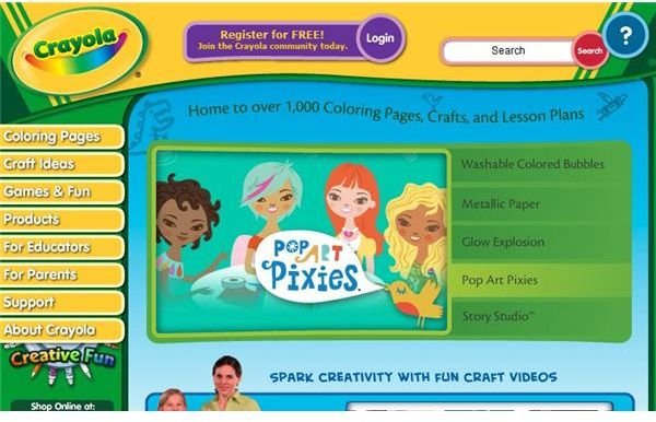 Crayola Color Website