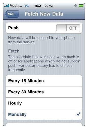 Push and Fetch Settings