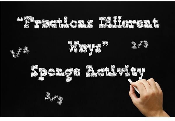 Middle School Math Fractions Sponge Activity