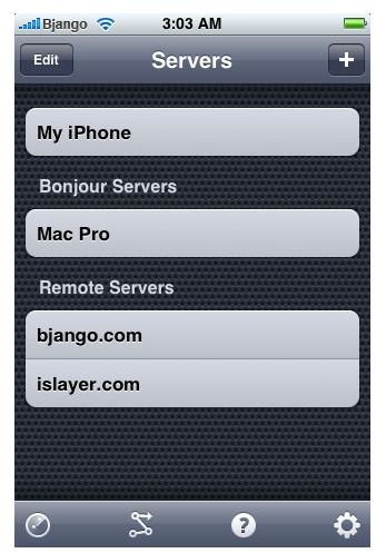 iStat Server List