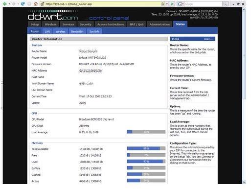 Linksys WRT54GL Router Configuration