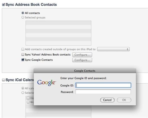 Sync Google Contacts