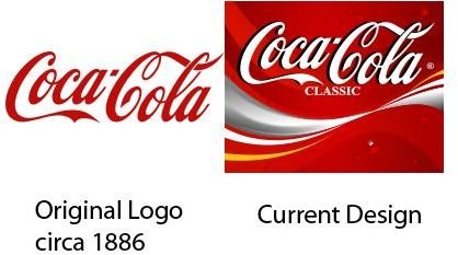 Coca-Cola logos side-by-side.