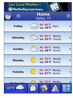 WeatherBug Screenshot