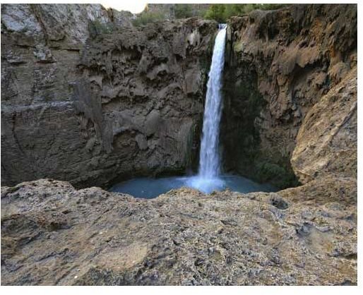 Mooney Falls, Western edge of the canyon.