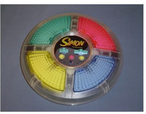 Different Versions of the Milton Bradley Simon Electronic Game