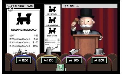 Auctions in Windows Phone Monopoly 