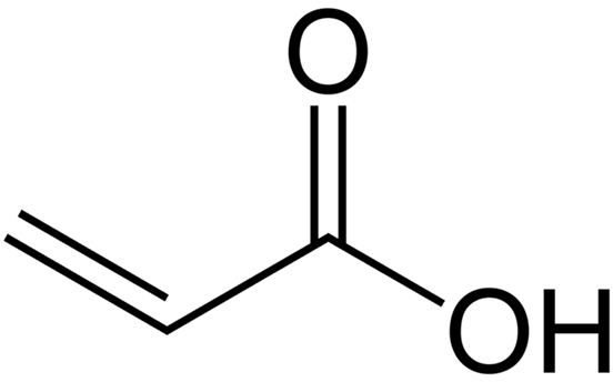 800px-Acrylic-acid-2D-skeletal