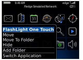 Flashlight onetouch - flashlight app for blackberry -pic