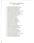 Caldecott and Newbery Awards Winners: A List from 1922 to the Present